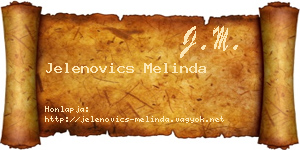 Jelenovics Melinda névjegykártya